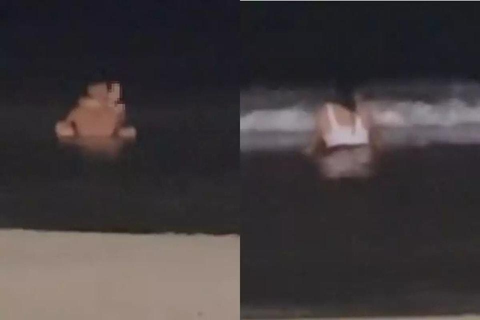 Casal é flagrado fazendo sexo na Praia da Enseada, em Guarujá