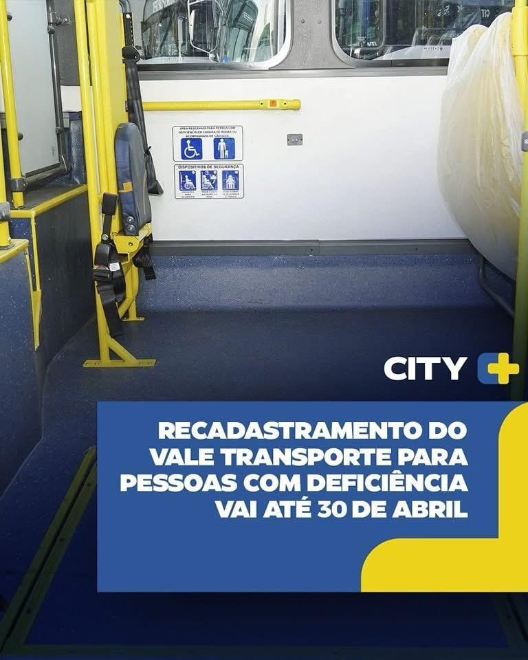 City Transporte abre cadastramento para PCD