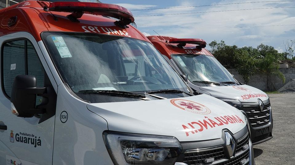 Guarujá recebe duas novas ambulâncias do Samu do Governo Federal