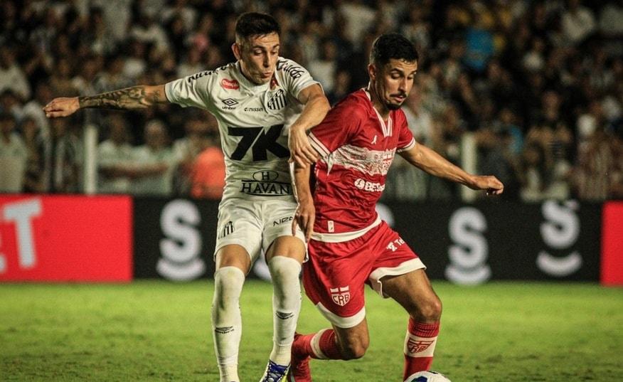 Brazão salva, e Santos só empata com CRB em estreia de Cléber Xavier