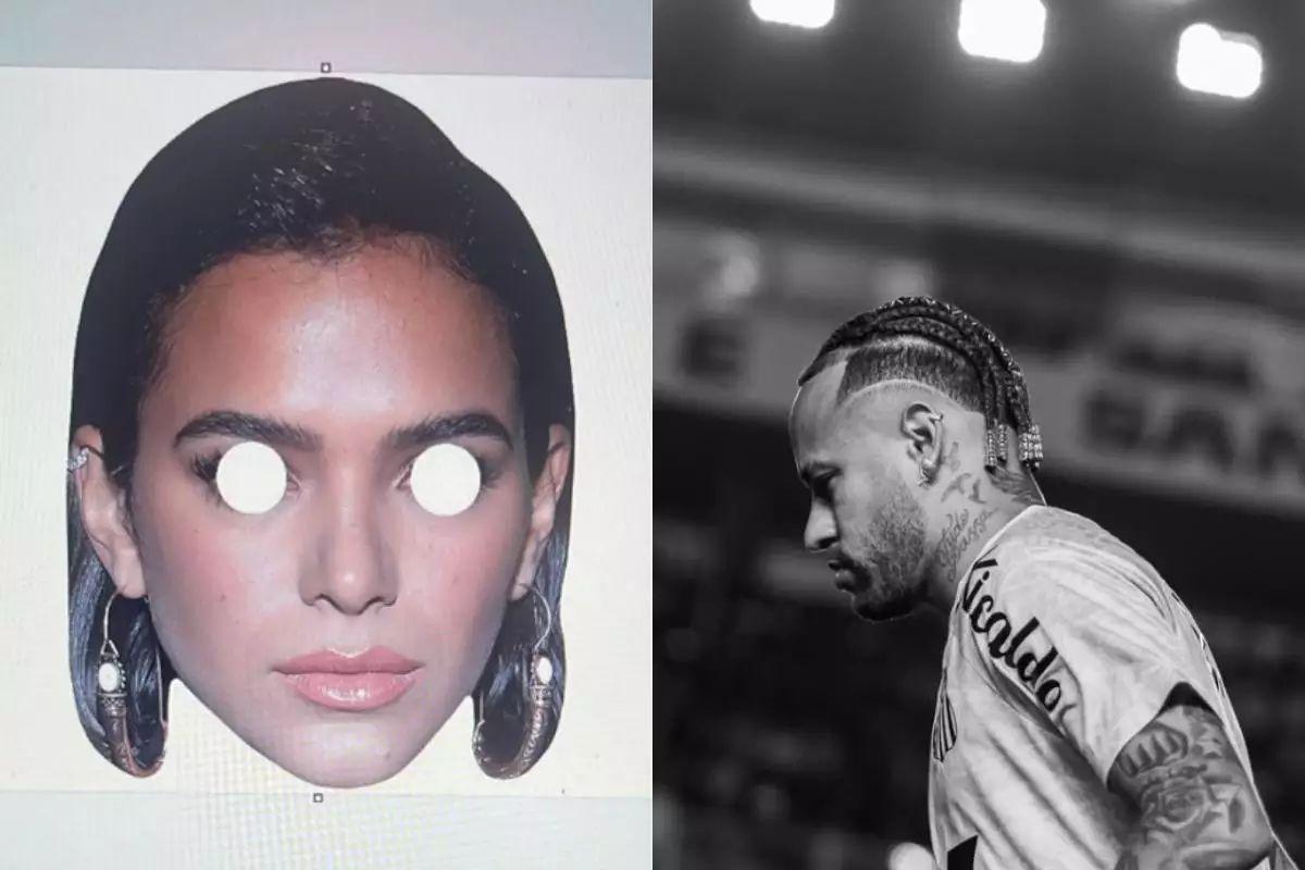 Para desestabilizar Neymar, torcida do Sport vai distribuir máscaras de Bruna Marquezine no jogo contra o Santos