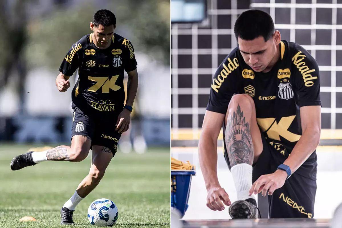 Caballero ganha espaço no Santos após brilhar contra o Cruzeiro no Brasileirão