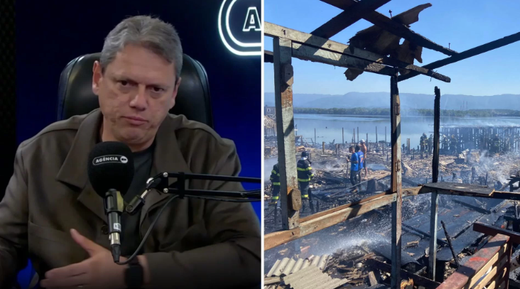 Tarcísio autoriza construção de moradias e diz que número de palafitas em Santos é inadmissível