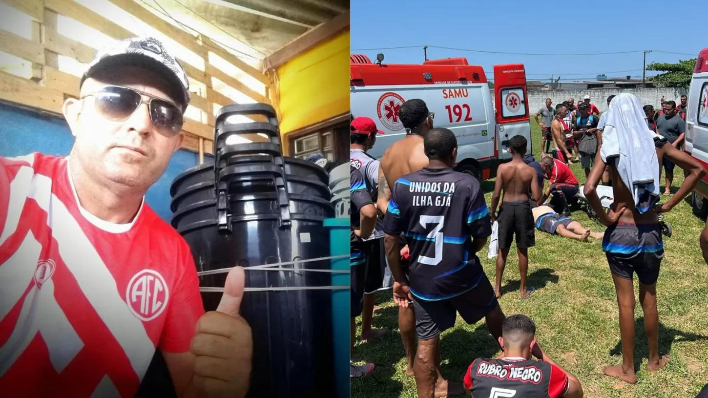 Jogador de futebol amador morre após sofrer parada cardíaca durante partida em Guarujá