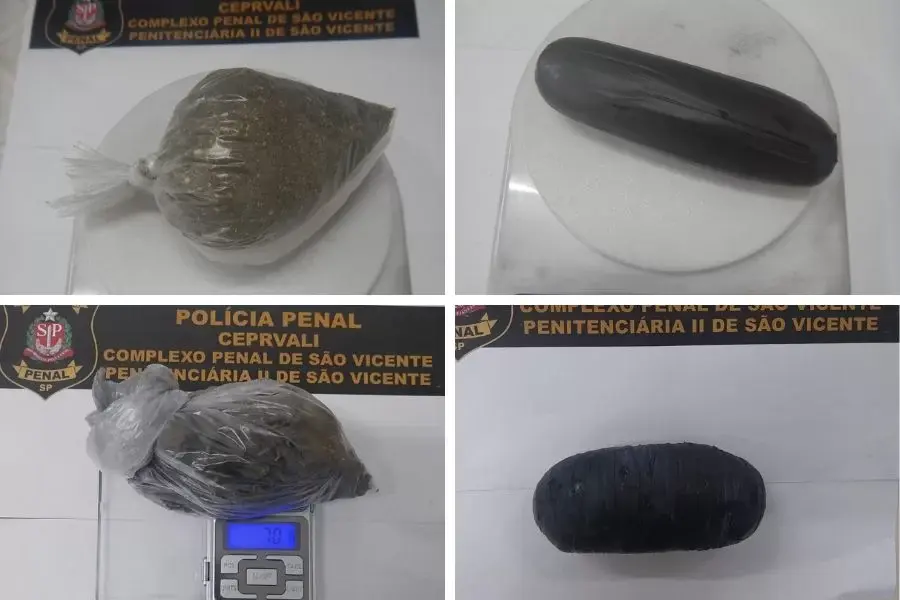 Quatro mulheres são flagradas tentando entrar com drogas na Penitenciária de São Vicente