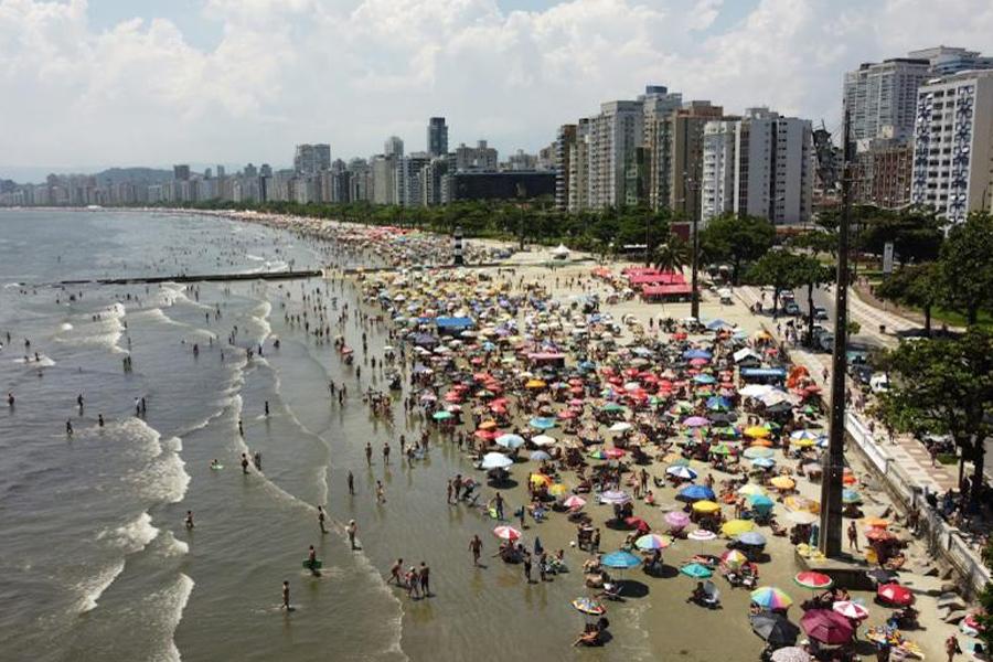 Baixada Santista tem 15 praias impróprias para banho nesta semana, aponta boletim