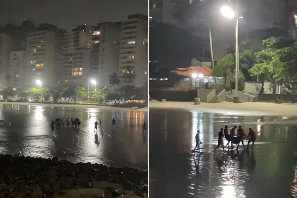 Homem morre após entrar no mar durante a noite em Guarujá, SP