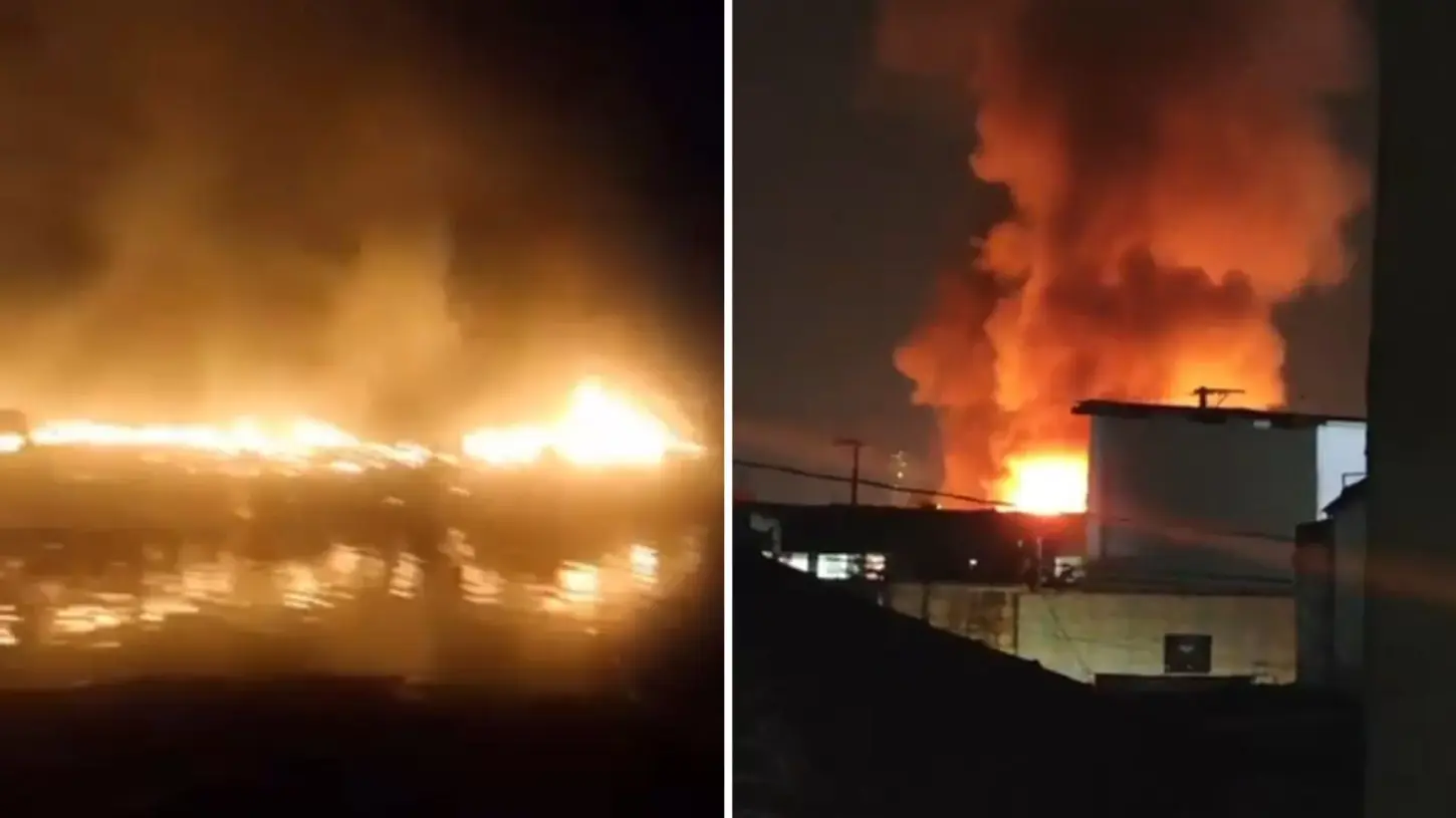 Incêndio atinge comunidade na Zona Noroeste de Santos; VÍDEO