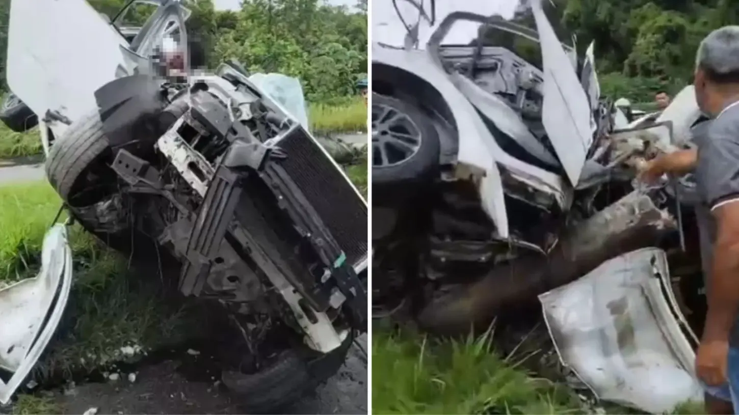 Motorista morre após colisão com poste em São Vicente; passageiro segue internado