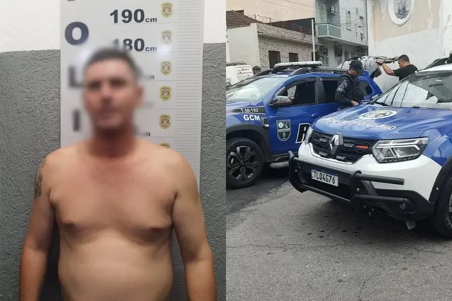 Ex-companheiro é preso após descumprir medida protetiva e ameaçar mulher de morte em São Vicente