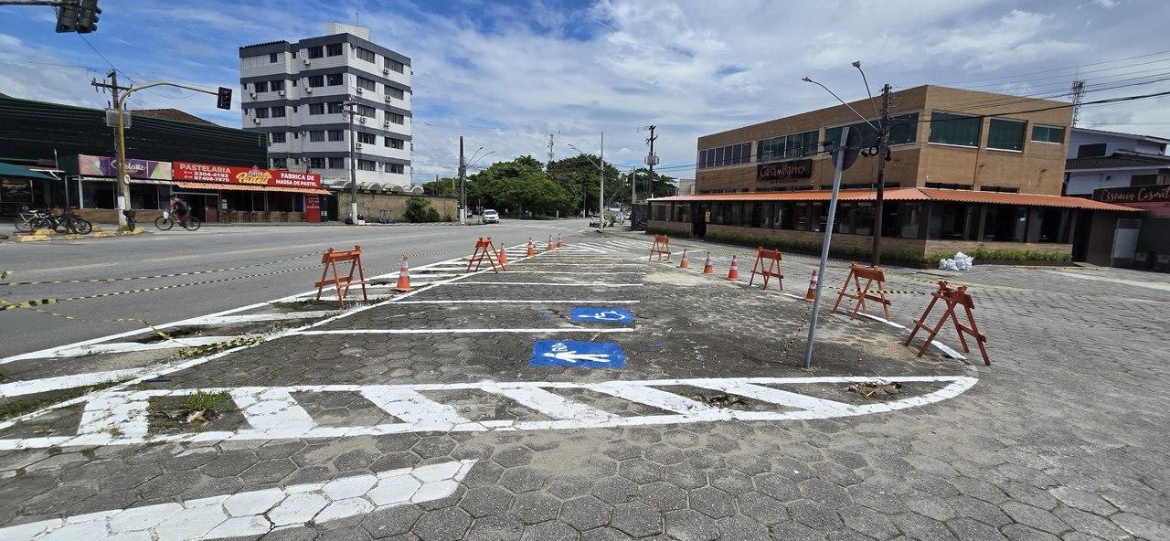 Guarujá cria novas vagas de estacionamento no bairro Santa Rosa
