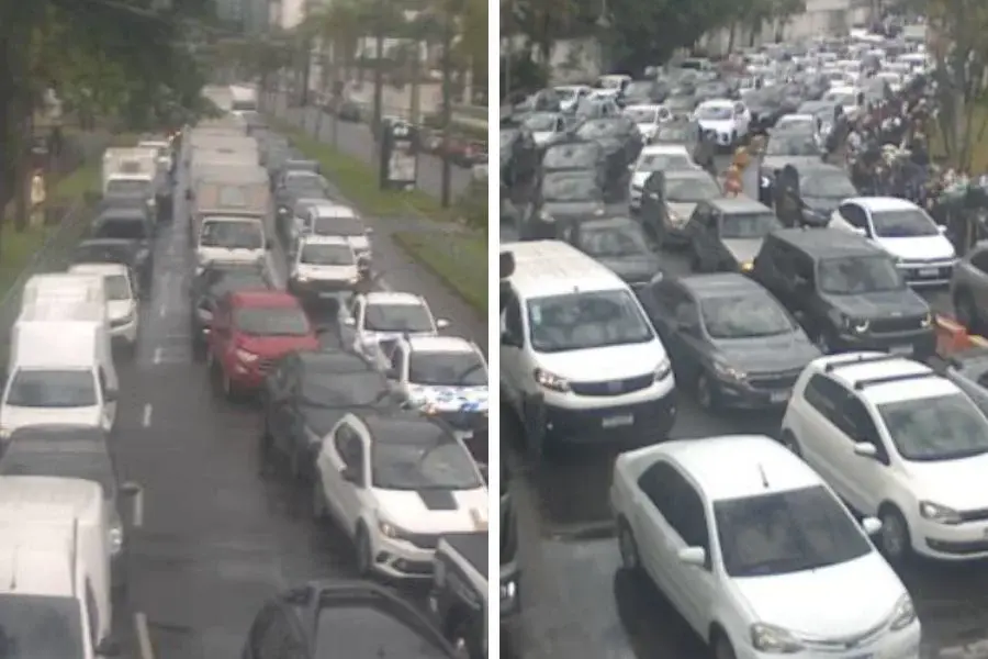 Primeiro dia pós Carnaval tem manhã caótica na travessia entre Santos e Guarujá
