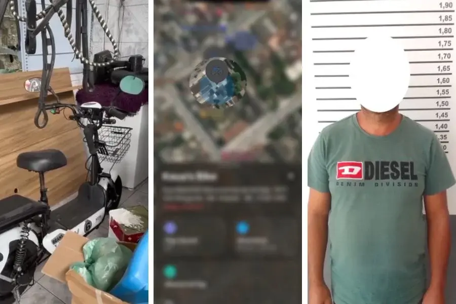 Bicicleta elétrica furtada é rastreada por AirTag e recuperada pela polícia em São Vicente