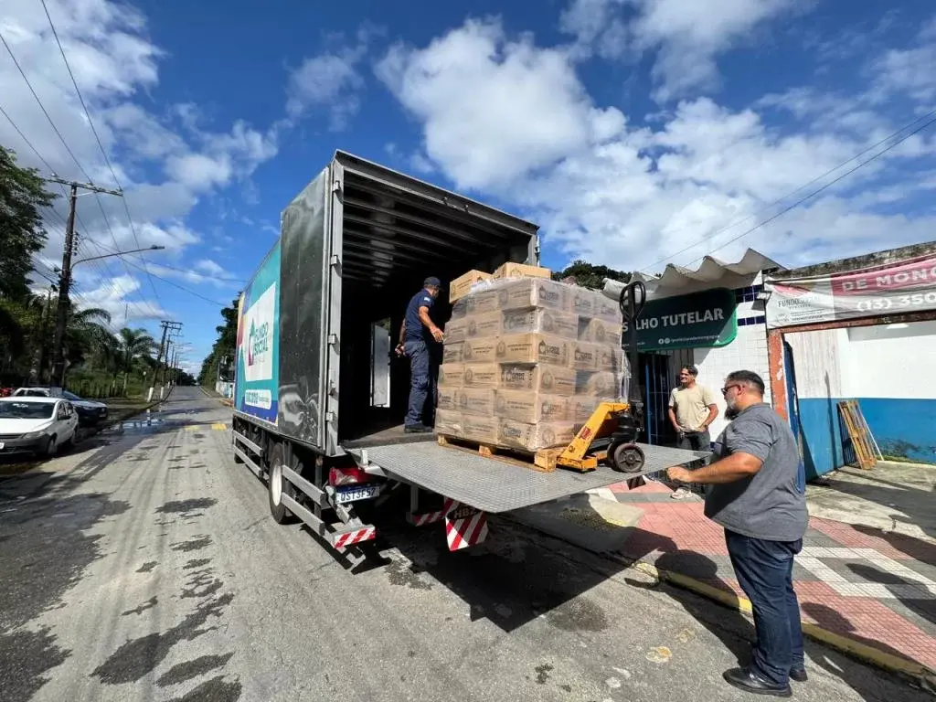 Mongaguá recebe nova remessa de ajuda humanitária do Governo do Estado