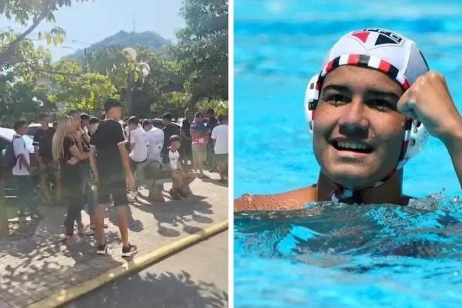 Corpo de adolescente morto após ser atropelado é velado em Santos sob comoção de familiares e amigos