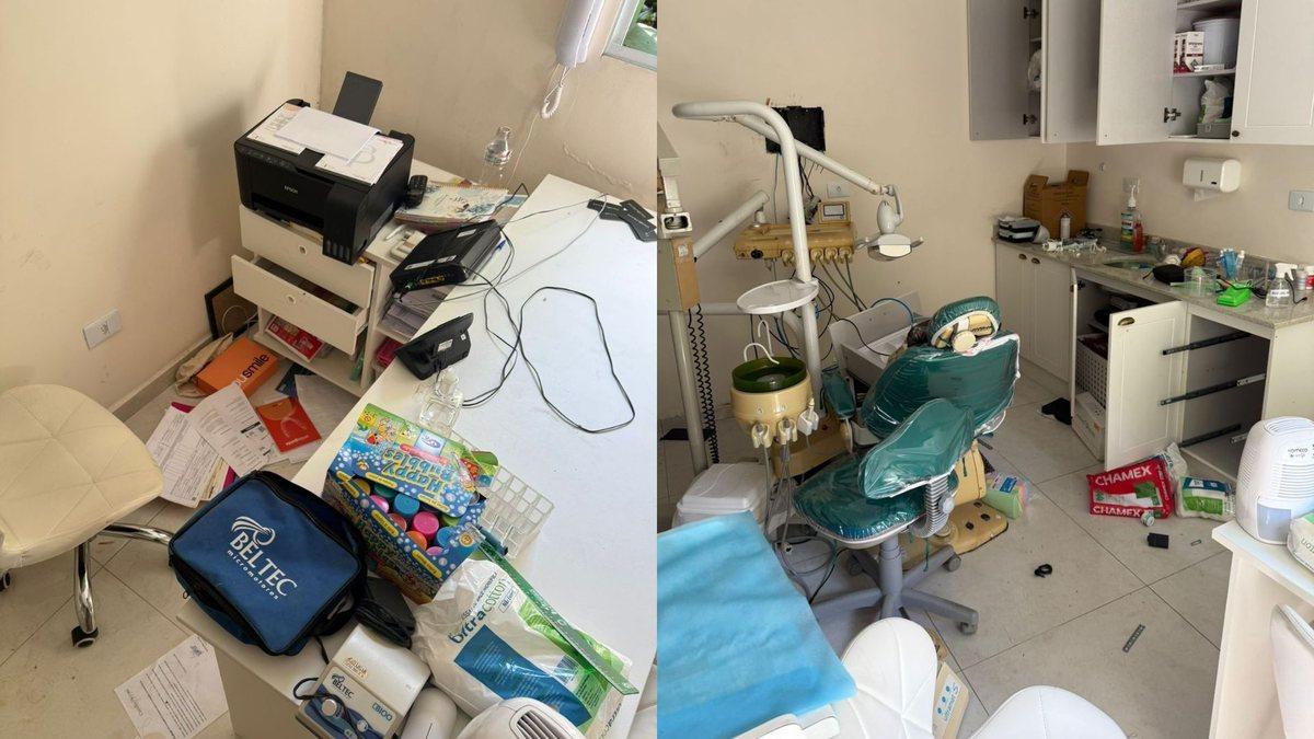 Clínica odontológica no Guarujá é furtada e destruída por ladrões; dentista lamenta sonho perdido