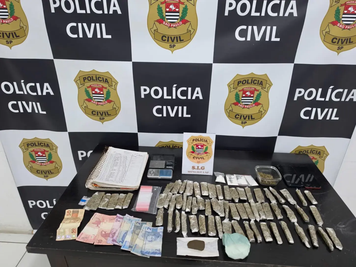 Polícia Civil descobre 'disk drogas' e jovem responsável pelo esquema é preso em Mongaguá