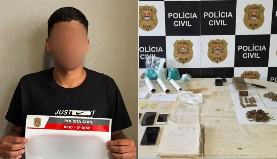 Suspeito de tráfico é preso em Santos; 2ª Dise desarticula ponto e apreende anotações da 'contabilidade'