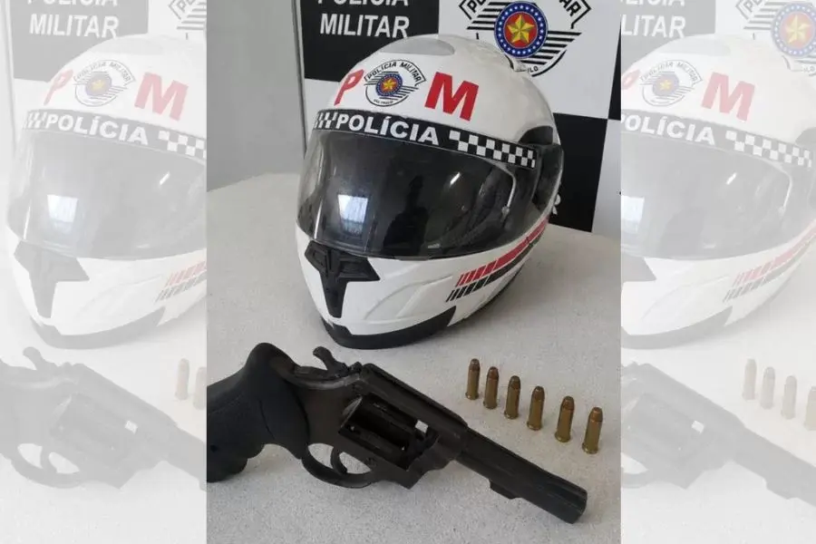 Suspeito é preso com revólver durante patrulhamento da PM para combate de roubos contra caminhoneiros na Alemoa