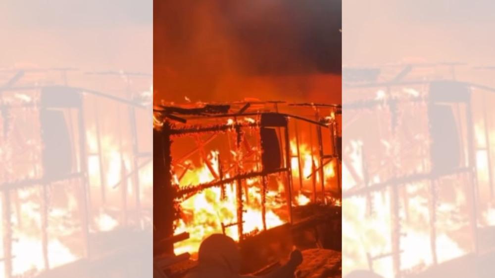 Incêndio atinge comunidade na Zona Noroeste de Santos