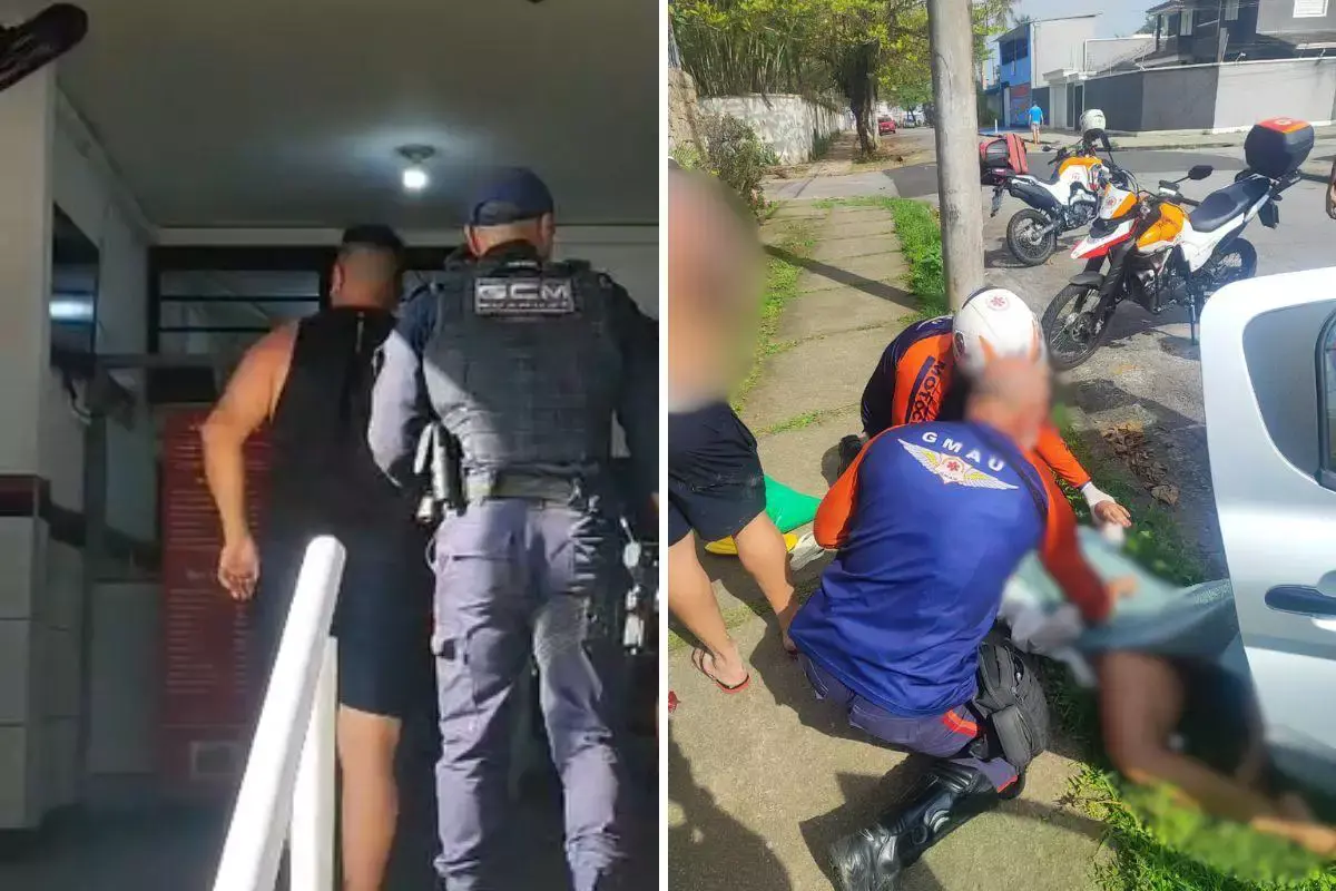 Briga de casal termina com mulher atropelada e ferida no litoral de SP