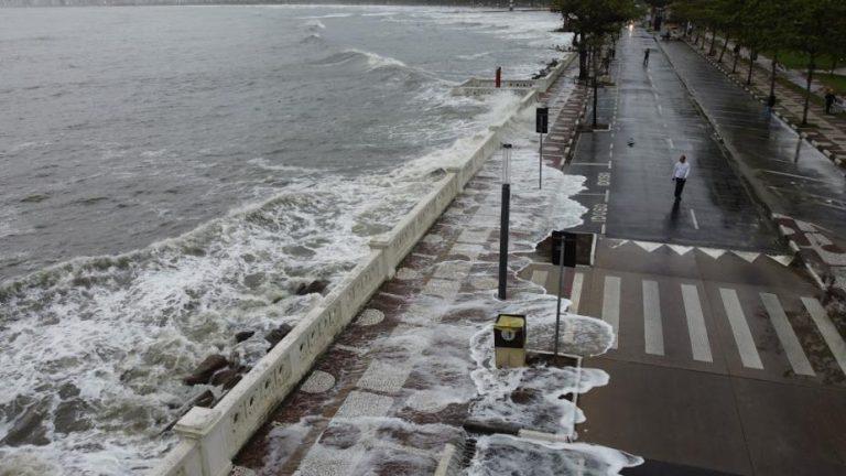 NPH-Unisanta alerta para mar agitado e maré elevada a partir deste sábado