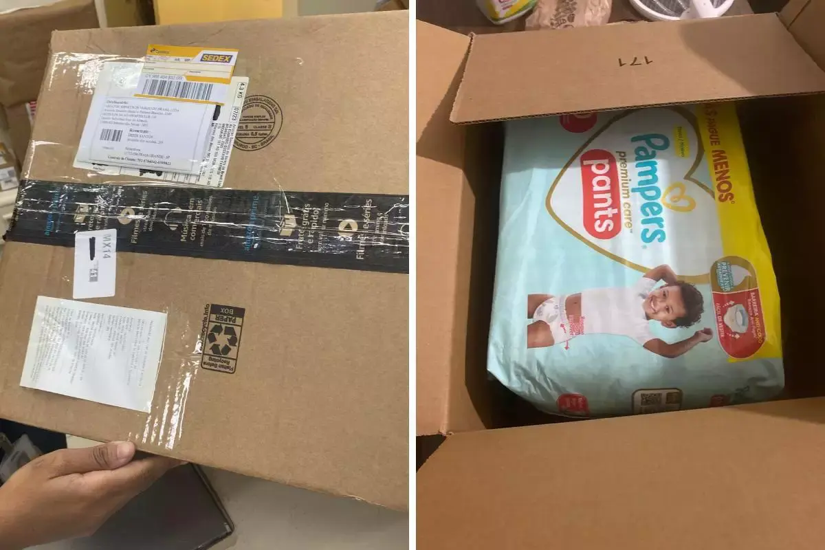 PlayStation 5 de R$ 4 mil comprado na Amazon chega trocado por fraldas no litoral de São Paulo