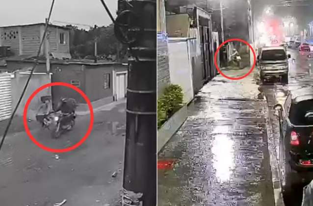 Câmeras flagram motociclista apalpando mulheres e fugindo após ataques no litoral de SP