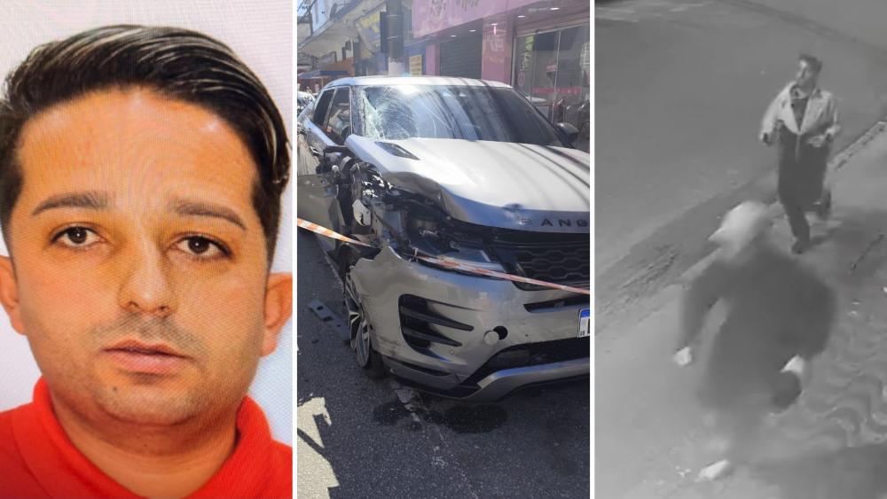 Motorista que atropelou e matou coletor em São Vicente vira foragido após prisão temporária