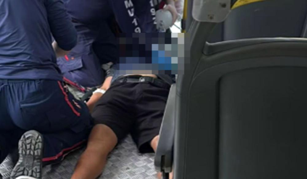 Passageiro sofre parada cardiorrespiratória dentro de ônibus em São Vicente
