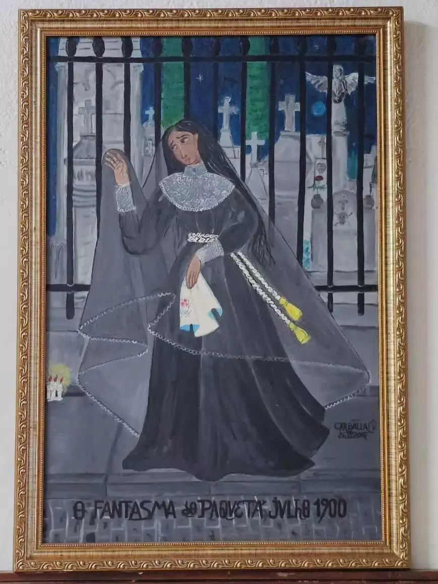 Historiador pintou um quadro para retratar lenda do fantasma do Paquetá (Reprodução)