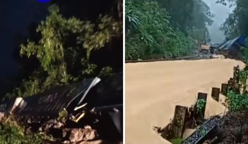 Seis vagões de trem tombam durante chuva em São Vicente