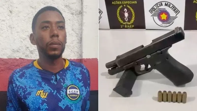 Suspeito de ataque à base da PM morre após troca de tiros com o BAEP em Guarujá