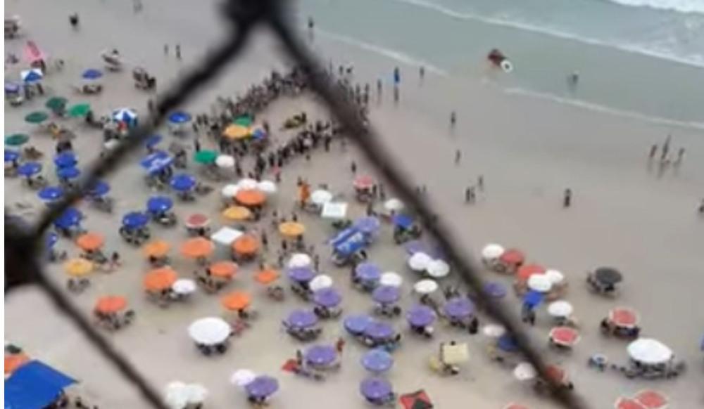 Venezuelano morre após se afogar em praia de Guarujá