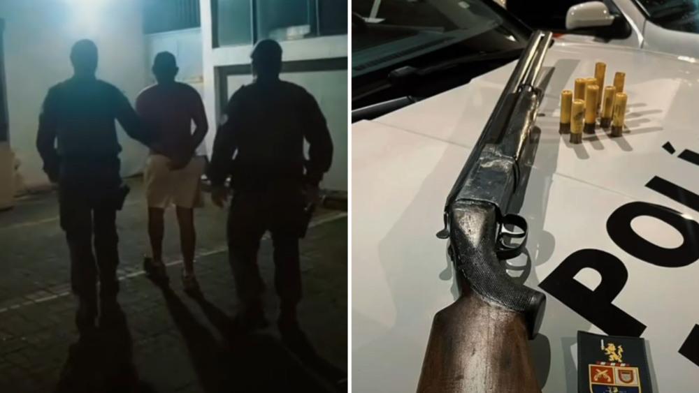 Homem é preso após atirar contra janela da ex-companheira em Praia Grande