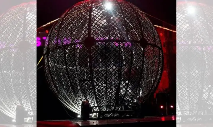 Acidente interrompe apresentação do 'Globo da Morte' em circo