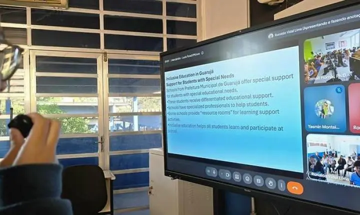 Alunos da rede municipal finalizam primeira etapa de projeto de cooperação internacional