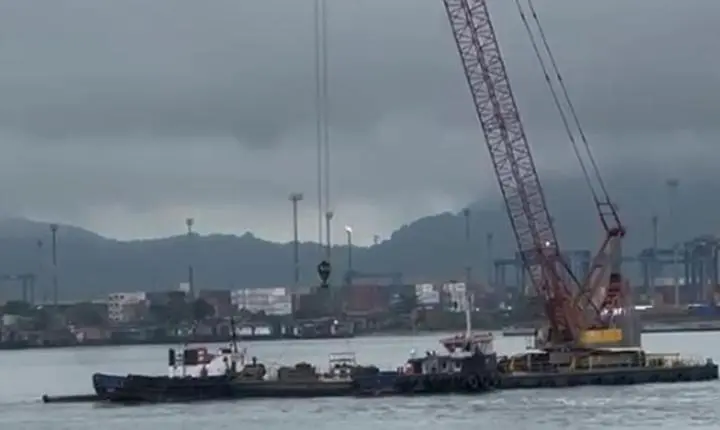 Canal de navegação do Porto de Santos volta a operar após incidente com cabos de energia
