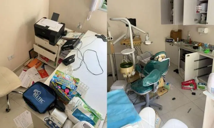 Clínica odontológica no Guarujá é furtada e destruída por ladrões; dentista lamenta sonho perdido