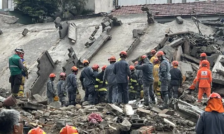 Desabamento de prédio deixa dois mortos na Zona Leste de São Paulo