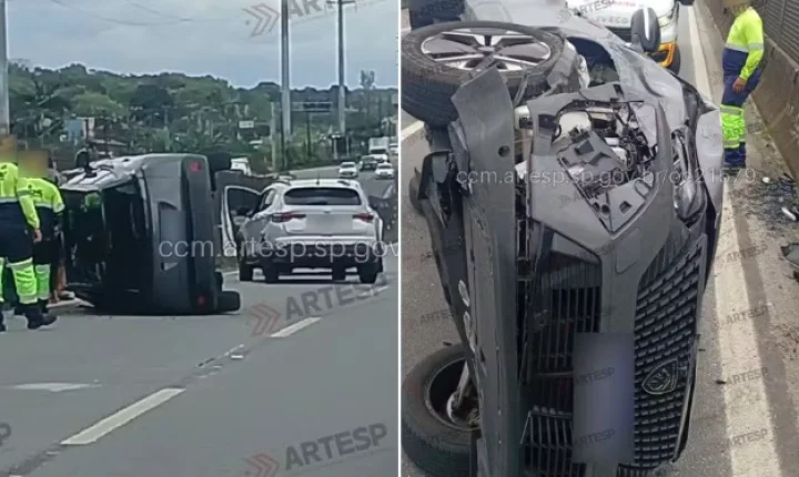 Engavetamento deixa quatro feridos em rodovia do litoral de SP