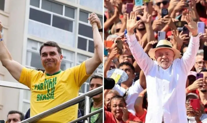 Flávio Bolsonaro e Lula chegam a segundo turno em empate técnico