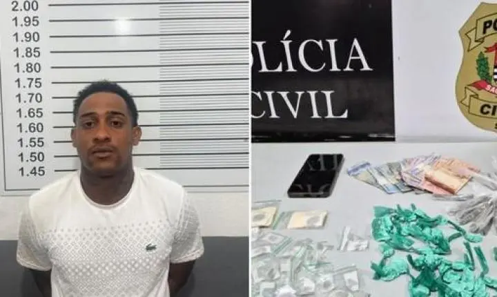 Homem confessa ser membro do PCC durante abordagem e é preso por tráfico no litoral de SP