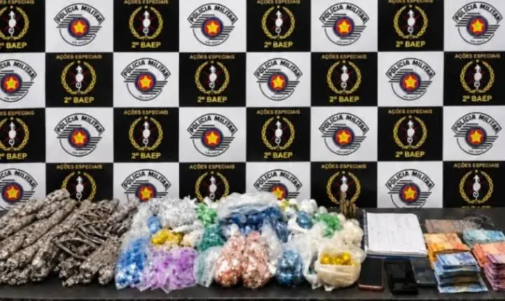Homem é preso com quase 10 kg de drogas e mais de R$ 10 mil em São Vicente
