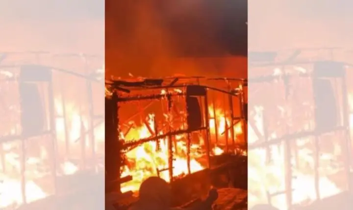 Incêndio atinge comunidade na Zona Noroeste de Santos