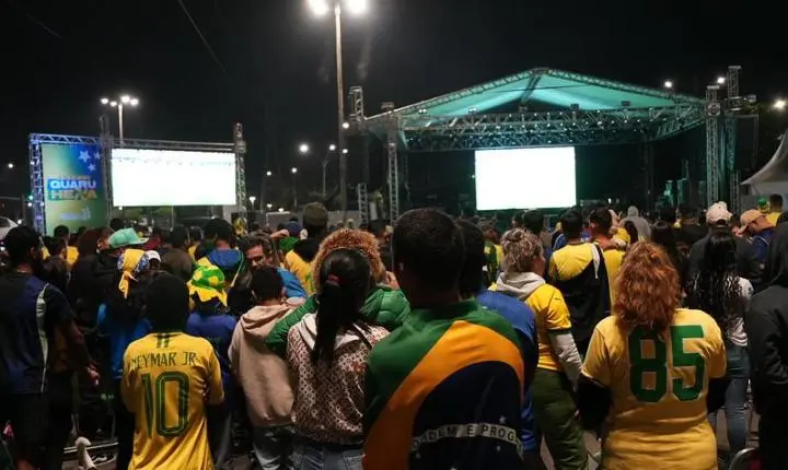 Jogo Brasil x Japão será transmitido na Praça 14 Bis