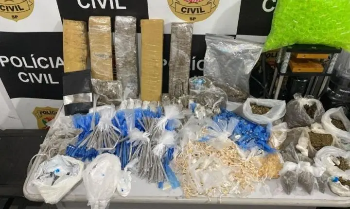 Mais de 13 kg de drogas são apreendidos em imóvel de Guarujá