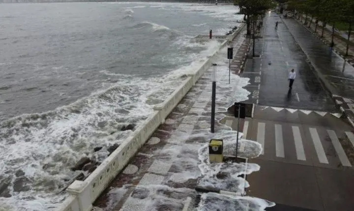 NPH-Unisanta alerta para mar agitado e maré elevada a partir deste sábado