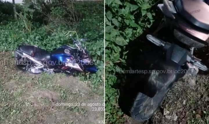 Passageiro morre e irmão gêmeo é internado após moto bater em poste em rodovia no litoral de SP