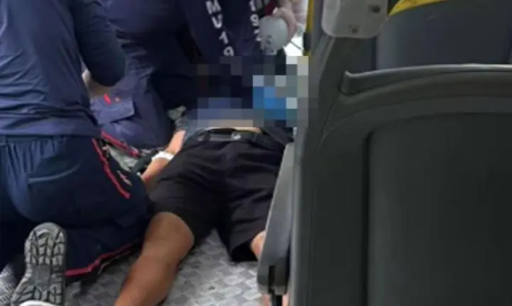 Passageiro sofre parada cardiorrespiratória dentro de ônibus em São Vicente